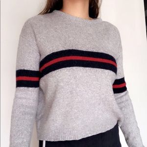 A knit sweater